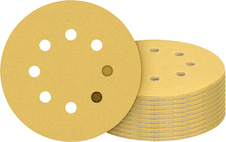 Sada brusných papírů EXPERT C470 pro excentrické brusky, 125 mm, 8 otvorů, G10 × 60/10 × 80/10 × 120/10 × 180/10 × 240, 50 ks