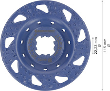 Karbidový hrncový kotouč EXPERT Multi Material, hrubý, plochý, X-LOCK, 115 mm, 22,23 mm
