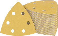 Sada brusných papírů EXPERT C470 pro delta brusky, 93 × 93 mm, G10 × 60/10 × 80/10 × 120/10 × 180/10 × 240, 50 ks