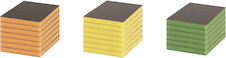 Brusný talíř EXPERT S473, 98 x 120 x 13 mm, 7 x střední, 7 x jemný, 6 x velmi jemný, 20 ks