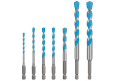 Sada vrtáků EXPERT HEX-9 Multi Construction, 4 × 45 × 90; 5 × 50 × 100; 6 × 60 × 100; 6 × 60 × 100; 8 × 50 × 100; 10 × 90 × 150; 12 × 90 × 150 mm, 7 ks
