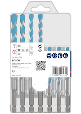 Sada vrtáků EXPERT HEX-9 Multi Construction, 5 × 50 × 100; 5,5 × 60 × 100; 5 × 60 × 100; 6 × 90 × 150; 7 × 90 × 150; 8 × 90 × 150; 10 × 90 × 150 mm, 7 ks