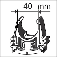 Trubková příchytka PRO EPC, 40 mm