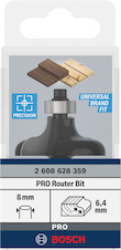 Fréza PRO Ogee Fillet, R 6,4, stopka 8 mm