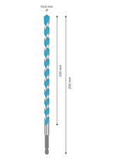 Vrták EXPERT HEX-9 Multi Construction, 10 × 200 × 250