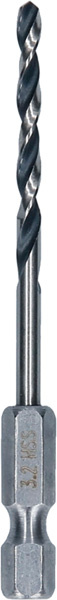 Spirálový vrták HSS PointTeQ Hex 3,2 mm