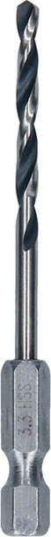 Spirálový vrták HSS PointTeQ Hex 3,3 mm