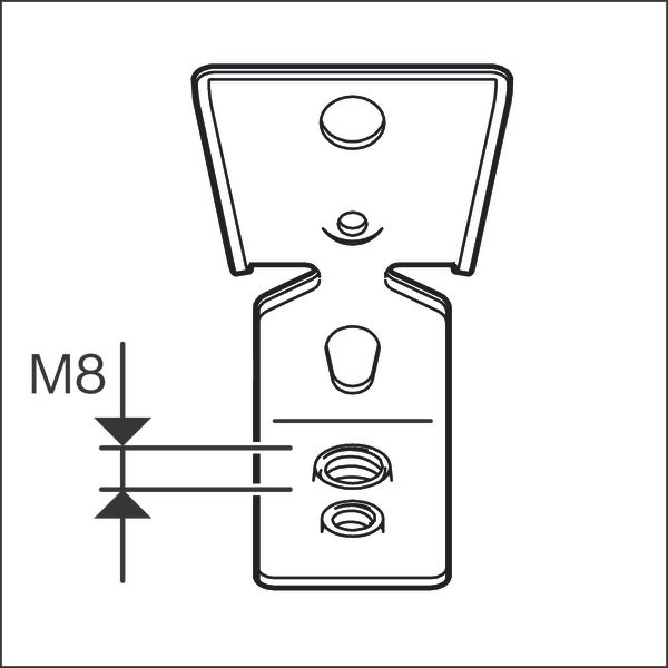 Kovový závěs PRO FMI-M6/M8
