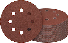 Brusný papír C430, 125 mm, G10 × 40/10 × 60/10 × 80/10 × 120/10 × 180, 50 ks