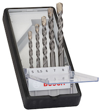 Sada spirálových vrtáků do betonu CYL-3, Robust Line, 5–8 mm, 5 kusů