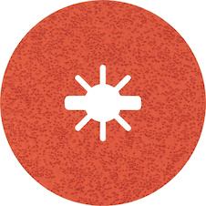 Fíbrový brusný kotouč EXPERT R782 Prisma Ceramic X-LOCK 125 mm, 22,23 mm, P36