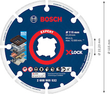 Řezný kotouč EXPERT Diamond Metal Wheel X-LOCK 115 × 22,23 mm