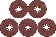 Fíbrový brusný kotouč EXPERT R781 Prisma Ceramic X-LOCK, 125 mm, 22,23 mm, G 80, 5 kusů