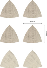 Sada brusných mřížek EXPERT M480 93 × 93 mm, 6 ks