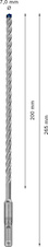 Vrták do kladiv EXPERT SDS plus-7X, 7 × 200 × 265 mm