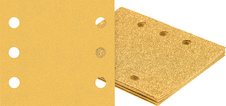 Brusný papír EXPERT C470 se 6 otvory pro vibrační brusky 115 × 107 mm, G 240, 10 ks