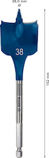 Plochý frézovací vrták do dřeva EXPERT Self Cut Speed 38×152 mm