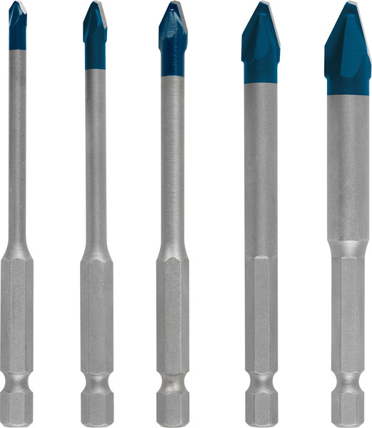 Sada vrtáků EXPERT HEX-9 Hard Ceramic, 4 × 90; 5 × 90; 6 × 90; 8 × 90; 10 × 90 mm, 5 ks