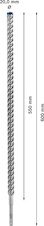 Vrták do kladiv EXPERT SDS plus-7X, 20 × 550 × 600 mm