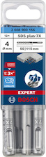 Vrták do kladiv EXPERT SDS plus-7X, 4 × 50 × 115 mm, 10 ks