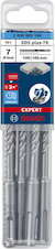 Vrtáky do kladiv EXPERT SDS plus-7X, 7 × 100 × 165 mm, 10 ks
