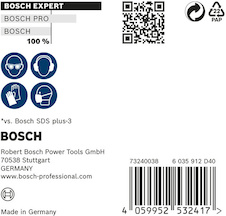 Vrtáky do kladiv EXPERT SDS plus-7X, 8 × 150 × 215 mm, 10 ks