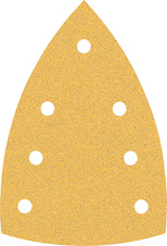 Brusný papír EXPERT C470 se 7 otvory pro multifunkční pily 100 × 150 mm, G 80, 10 ks