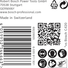 Brusné papíry EXPERT C470 s multiděrovaním pro excentrické brusky 125 mm, P120 50 ks