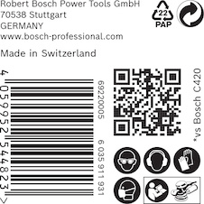 Brusné papíry EXPERT C470 multiděrované pro excentrické brusky 150 mm, P320, 50 ks