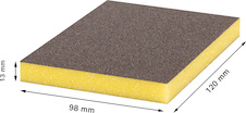 Brusný talíř EXPERT S473, 98 × 120 × 13 mm, jemný