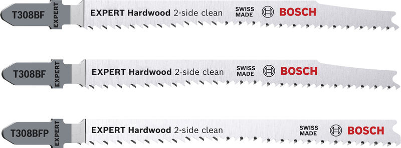 Sada pilových plátků pro přímočaré pily EXPERT Hardwood 2-side clean 3 ks
