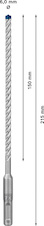 Vrták do kladiv EXPERT SDS plus-7X, 6 × 150 × 215 mm