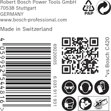 Brusný papír EXPERT C470 s více otvory pro vibrační brusky 150 mm, G 240 50 ks
