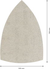 Brusná mřížka EXPERT M480 pro multifunkční pily 100 × 150 mm, G 100, 10 ks