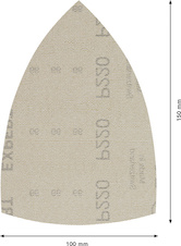 Brusné mřížky EXPERT M480 pro multifunkční brusky 100 × 150 mm, P220, 10 ks