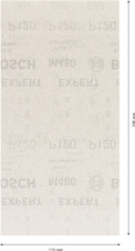 Brusná mřížka EXPERT M480 pro vibrační brusky 115 × 230 mm, G 120, 50 ks