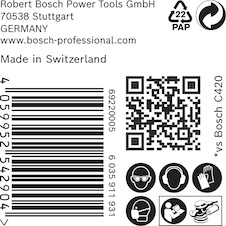 Brusné papíry EXPERT C470 bez otvorů pro úhlové brusky a vrtačky 125 mm, P60, 50 ks