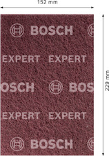 Arch brusného rouna EXPERT N880 pro ruční broušení 152 × 229 mm, Medium A