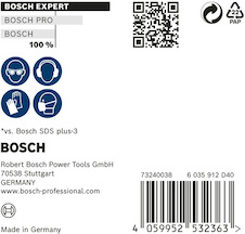 Vrtáky do kladiv EXPERT SDS plus-7X, 6,5 × 100 × 165 mm, 10 ks