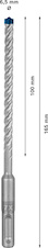 Vrtáky do kladiv EXPERT SDS plus-7X, 6,5 × 100 × 165 mm, 10 ks