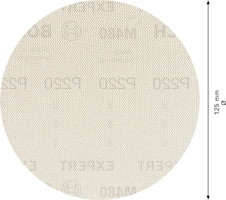 Brusná mřížka EXPERT M480 pro vibrační brusky 125 mm, G 220 5 ks