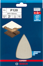 Brusná mřížka EXPERT M480 pro multifunkční pily 100 × 150 mm, G 120, 10 ks