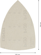 Brusná mřížka EXPERT M480 pro multifunkční pily 100 × 150 mm, G 120, 10 ks