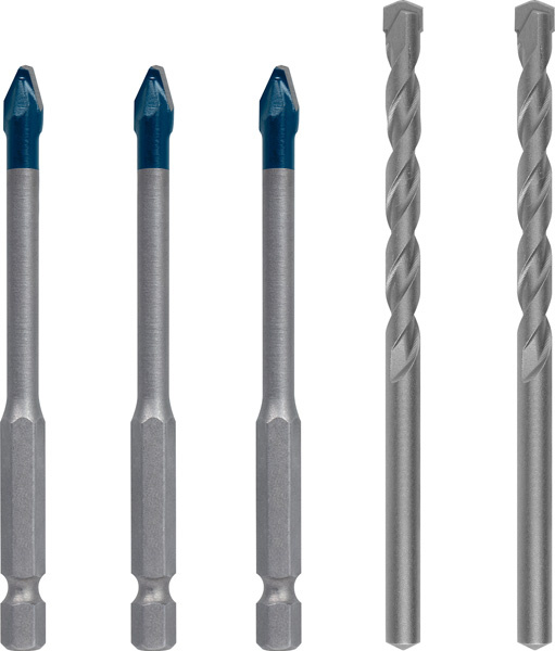 Smíšená sada vrtáků EXPERT HEX-9 Hard Ceramic, 6 mm, 5 ks