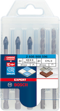 Smíšená sada vrtáků EXPERT HEX-9 Hard Ceramic, 6 mm, 5 ks