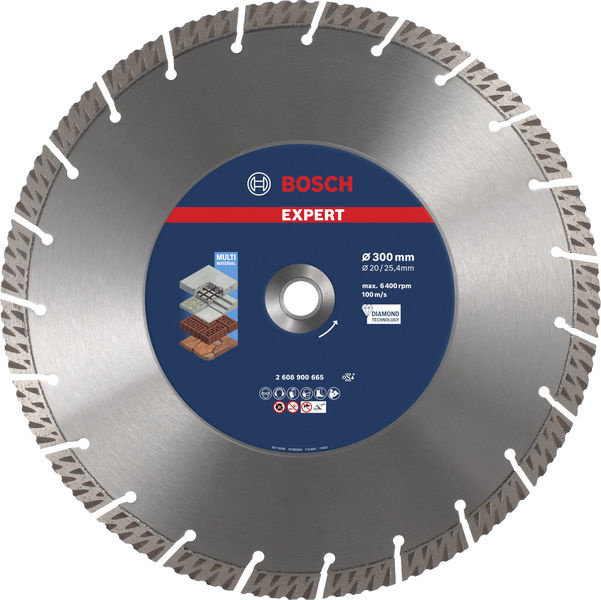 Diamantový dělicí kotouč EXPERT MultiMaterial 300 × 20/25,40 × 3 × 15 mm