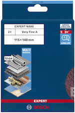 Podložka z rouna pro ruční broušení EXPERT N880, 115 × 140 mm, velmi jemná A, 2 ks