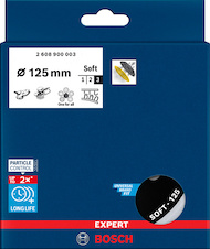 Univerzální podložný brusný talíř EXPERT Multihole, 125 mm, měkký