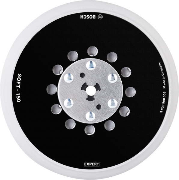 Univerzální brusný podložný talíř EXPERT Multihole, 150 mm, měkký