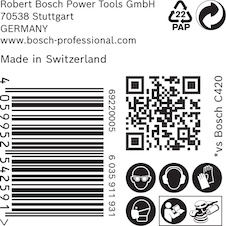 Brusný papír EXPERT C470 s 6 otvory pro vibrační brusky 150 mm, G 120, 50 ks
